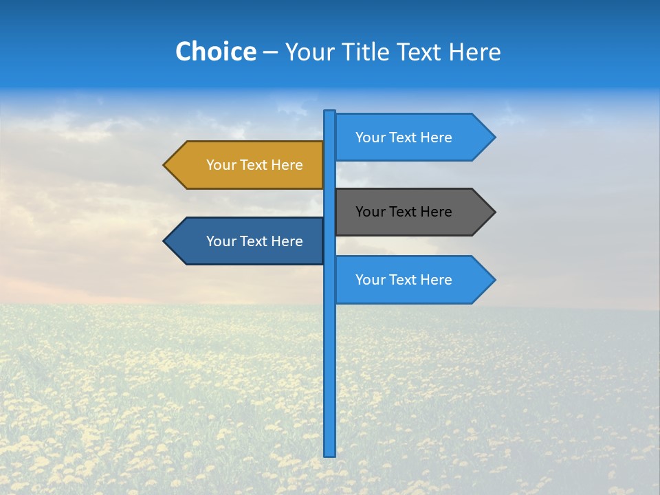 Weather Plant Dandelions PowerPoint Template
