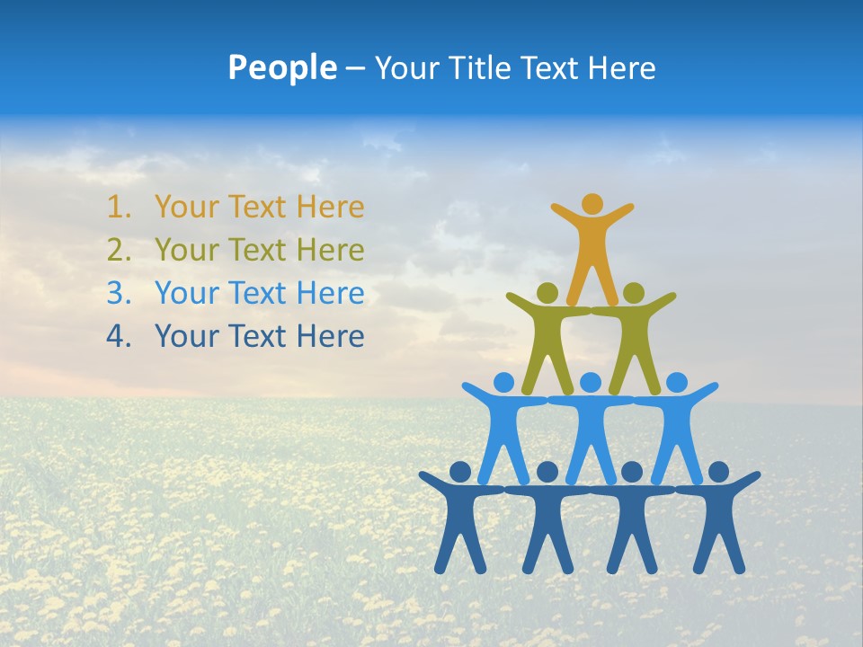 Weather Plant Dandelions PowerPoint Template