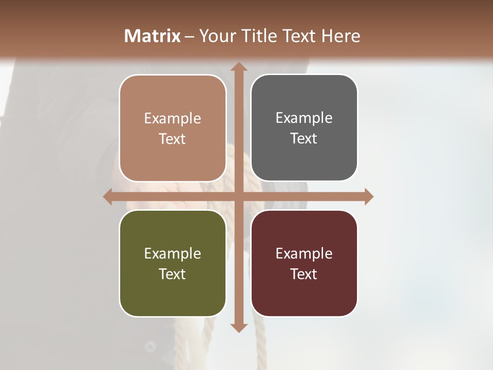 Smile Fight Businessman PowerPoint Template