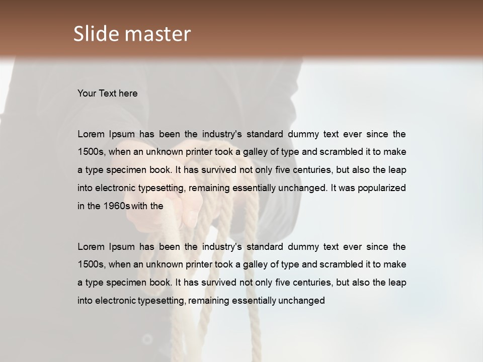 Smile Fight Businessman PowerPoint Template