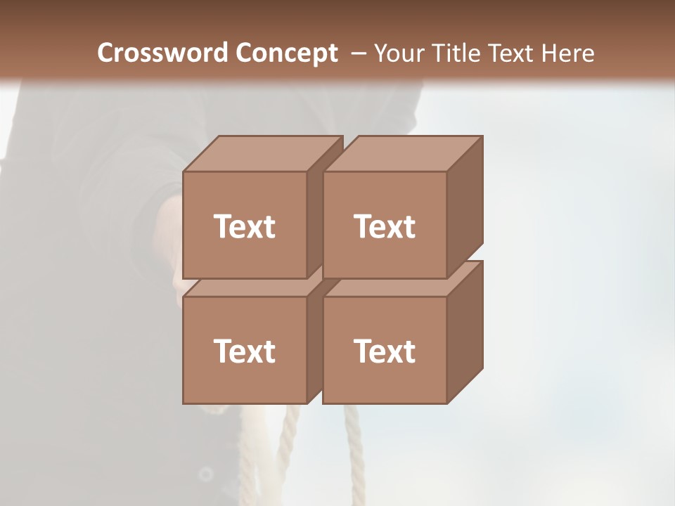 Smile Fight Businessman PowerPoint Template