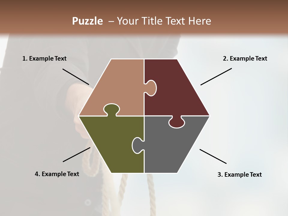 Smile Fight Businessman PowerPoint Template