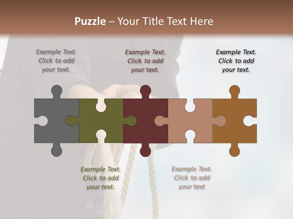 Smile Fight Businessman PowerPoint Template