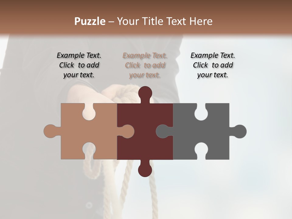 Smile Fight Businessman PowerPoint Template