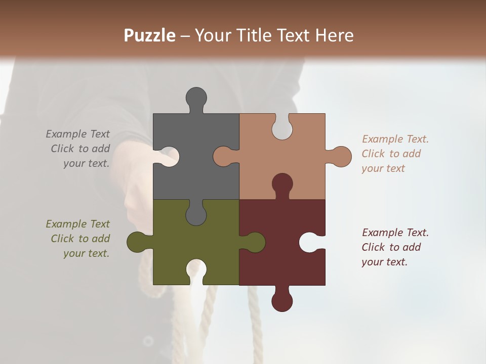 Smile Fight Businessman PowerPoint Template