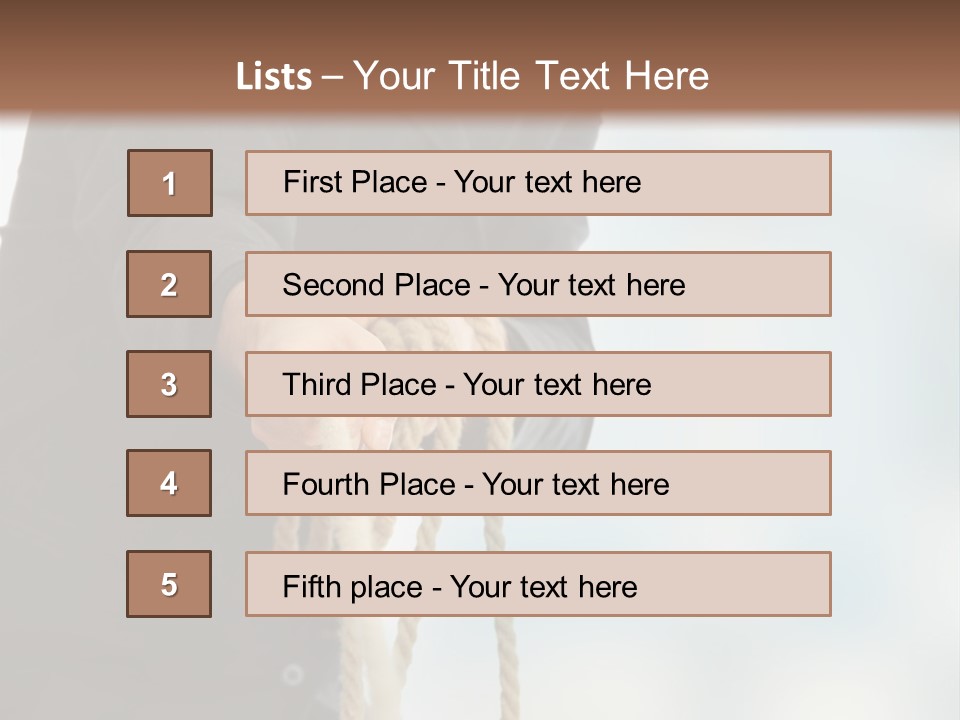 Smile Fight Businessman PowerPoint Template