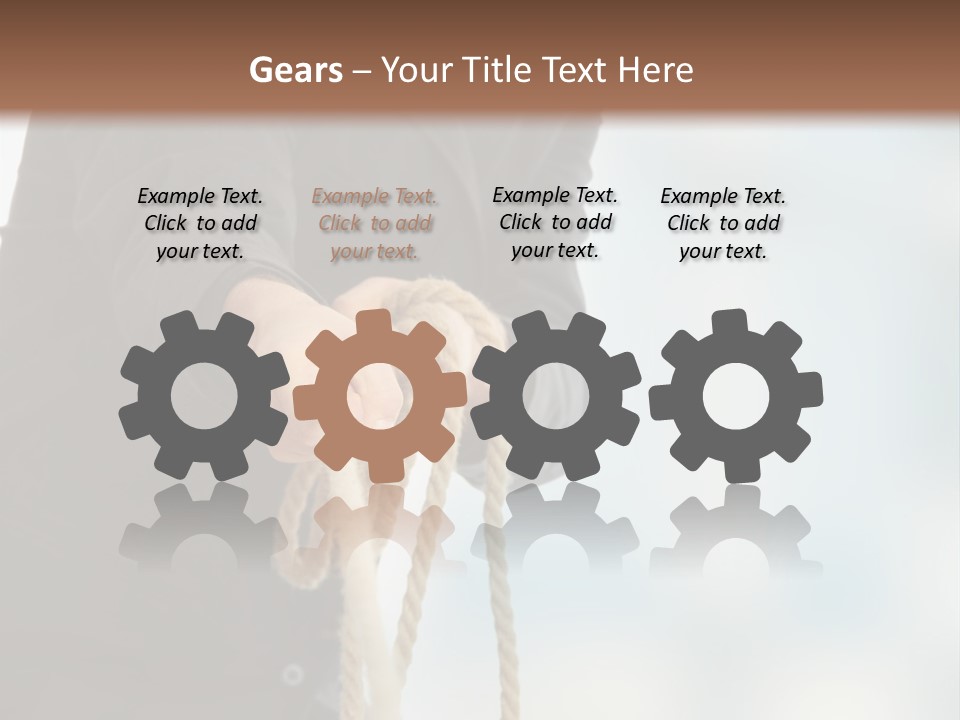 Smile Fight Businessman PowerPoint Template