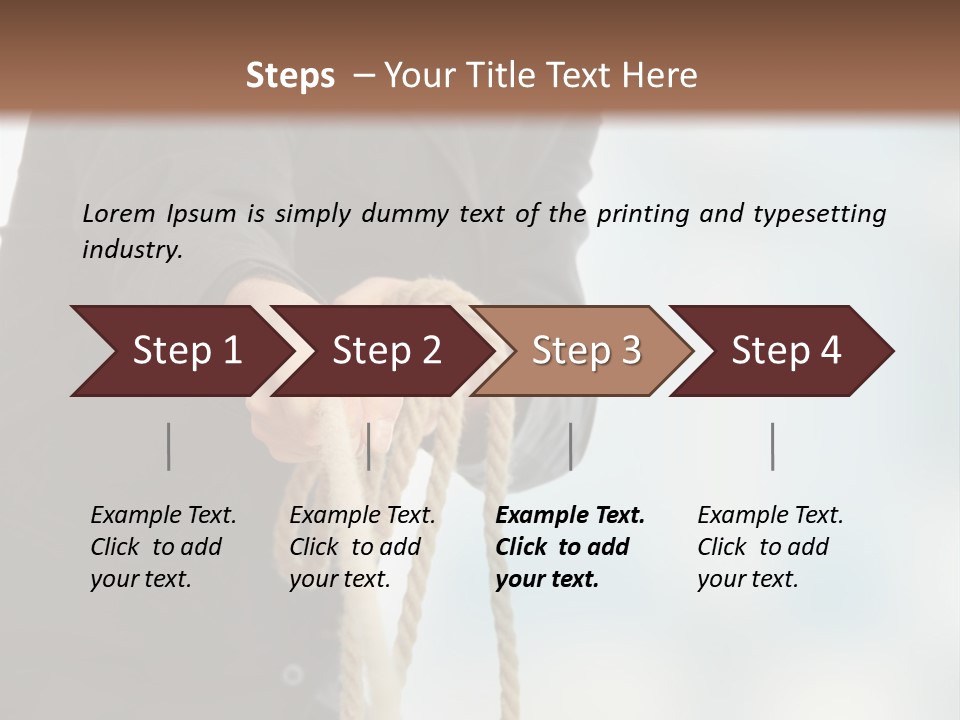 Smile Fight Businessman PowerPoint Template