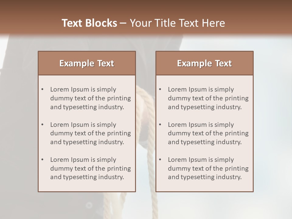 Smile Fight Businessman PowerPoint Template
