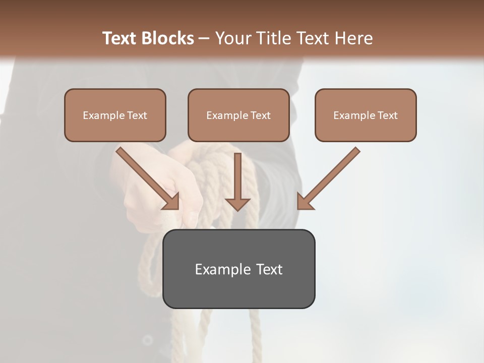 Smile Fight Businessman PowerPoint Template