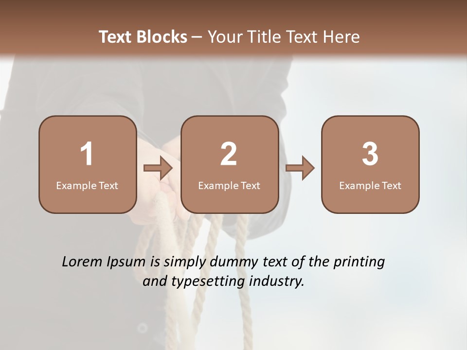 Smile Fight Businessman PowerPoint Template