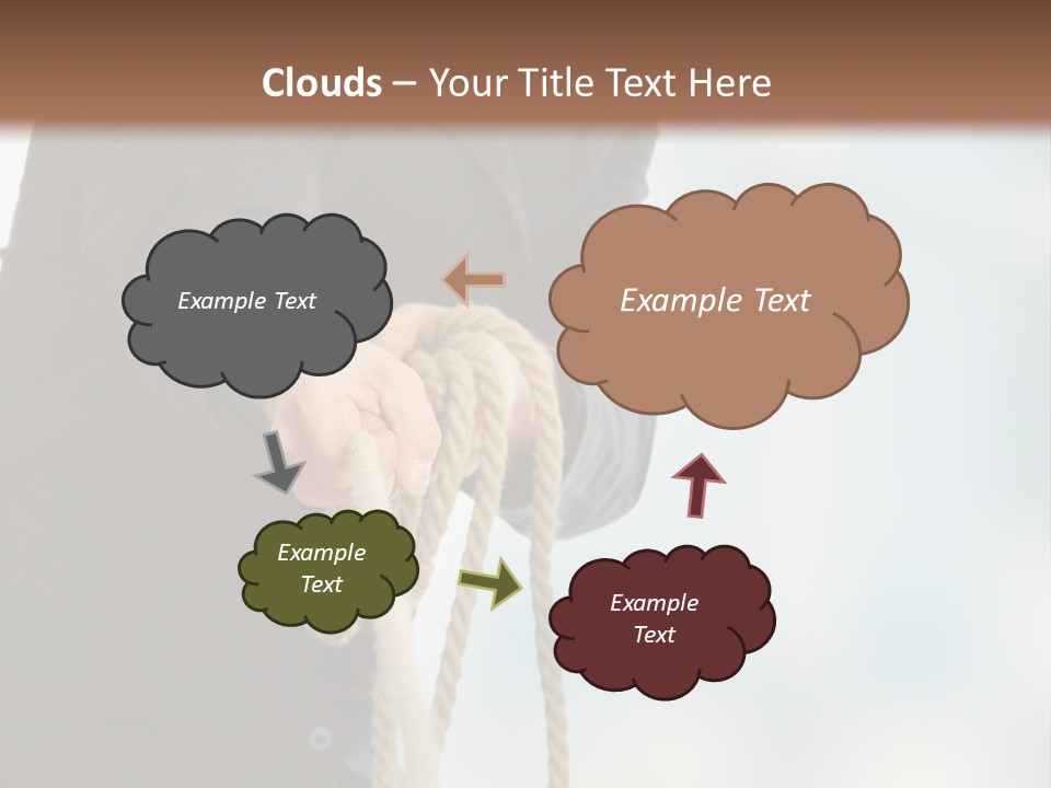 Smile Fight Businessman PowerPoint Template