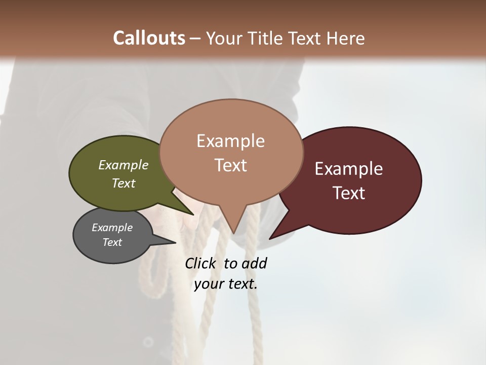 Smile Fight Businessman PowerPoint Template