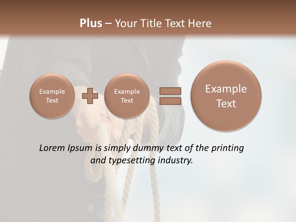 Smile Fight Businessman PowerPoint Template