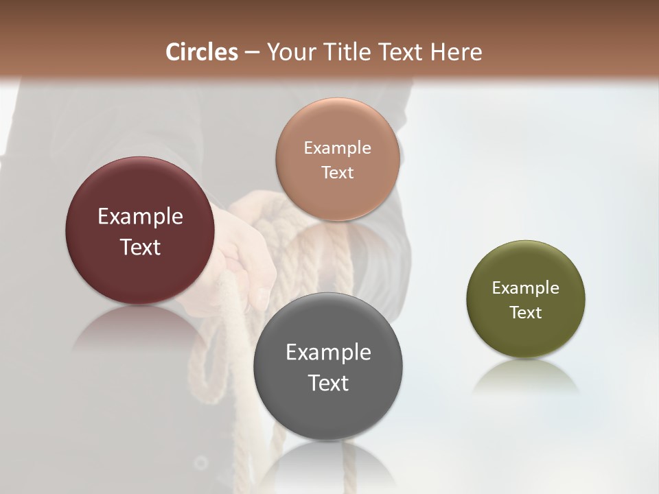 Smile Fight Businessman PowerPoint Template