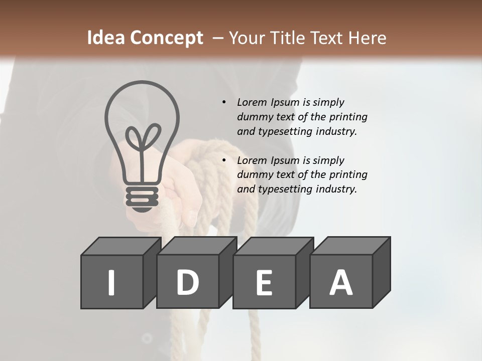 Smile Fight Businessman PowerPoint Template