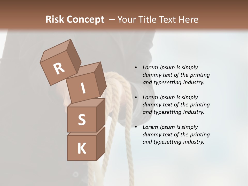 Smile Fight Businessman PowerPoint Template