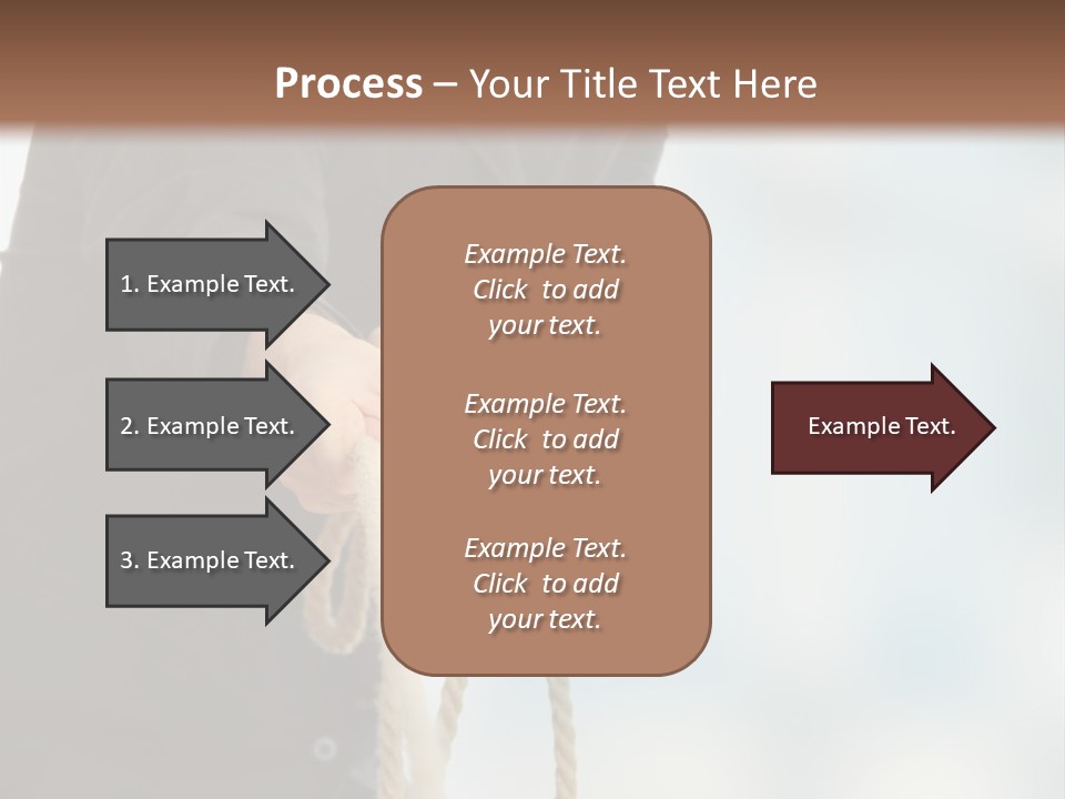 Smile Fight Businessman PowerPoint Template