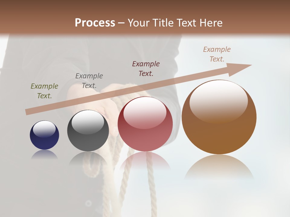 Smile Fight Businessman PowerPoint Template