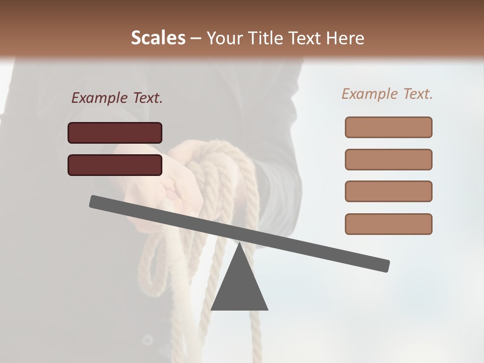 Smile Fight Businessman PowerPoint Template