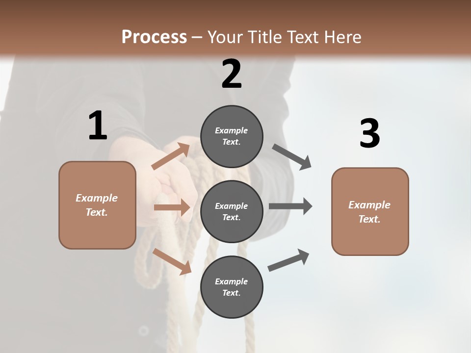 Smile Fight Businessman PowerPoint Template