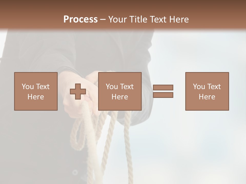 Smile Fight Businessman PowerPoint Template
