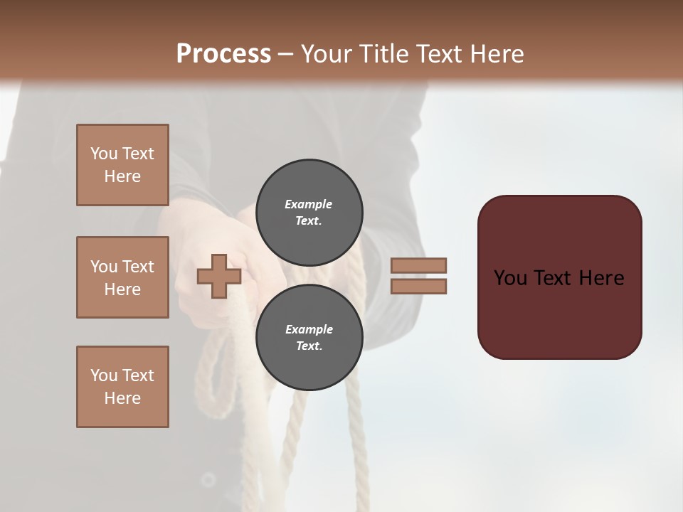 Smile Fight Businessman PowerPoint Template