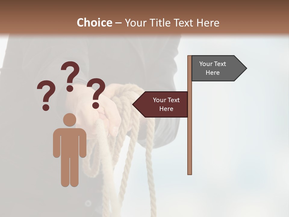 Smile Fight Businessman PowerPoint Template