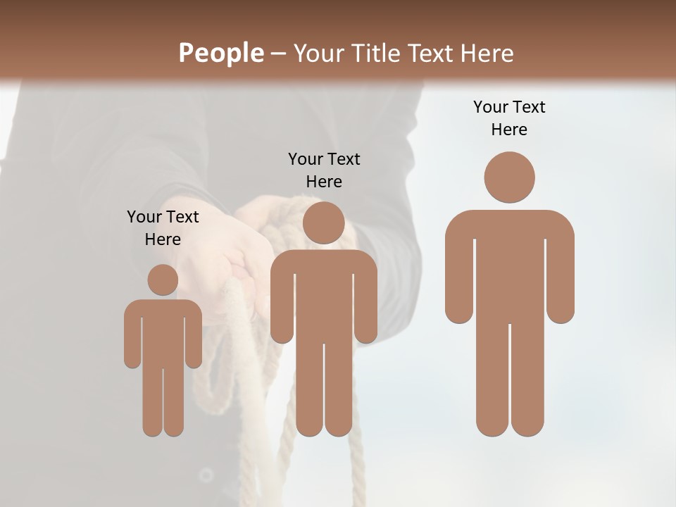 Smile Fight Businessman PowerPoint Template