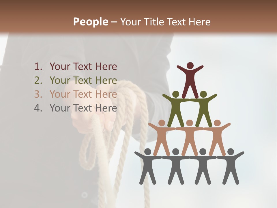 Smile Fight Businessman PowerPoint Template