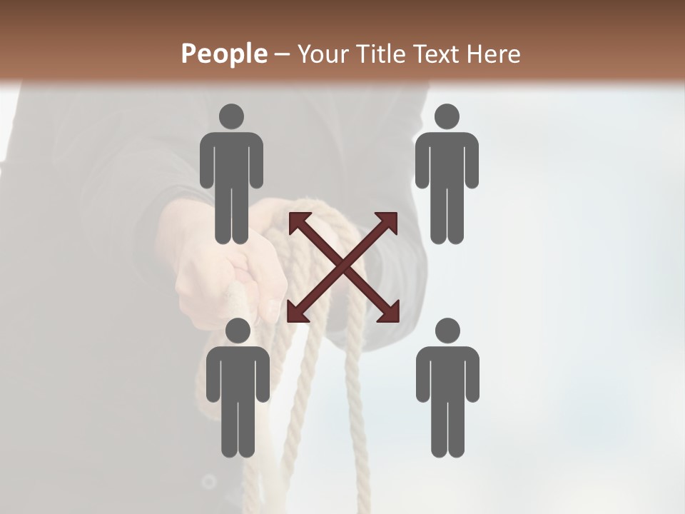 Smile Fight Businessman PowerPoint Template