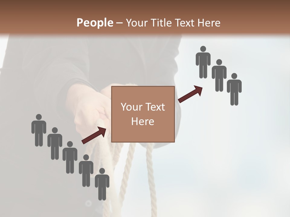 Smile Fight Businessman PowerPoint Template