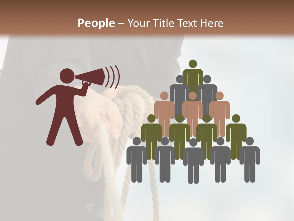 Smile Fight Businessman PowerPoint Template