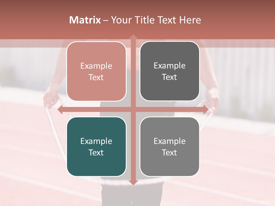 Action Muscular Build Caucasian PowerPoint Template