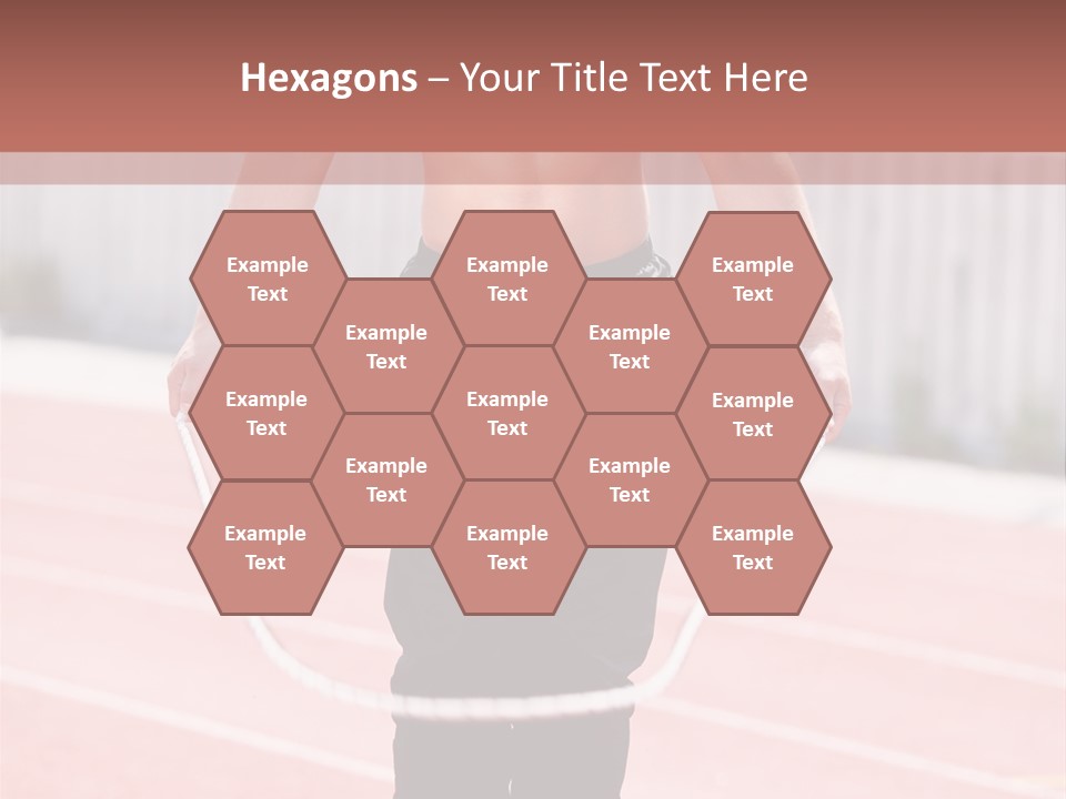 Action Muscular Build Caucasian PowerPoint Template