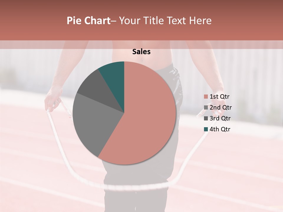 Action Muscular Build Caucasian PowerPoint Template