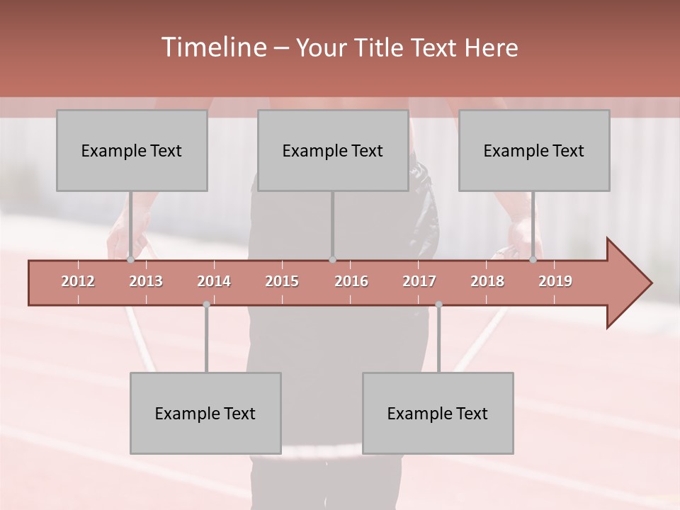 Action Muscular Build Caucasian PowerPoint Template