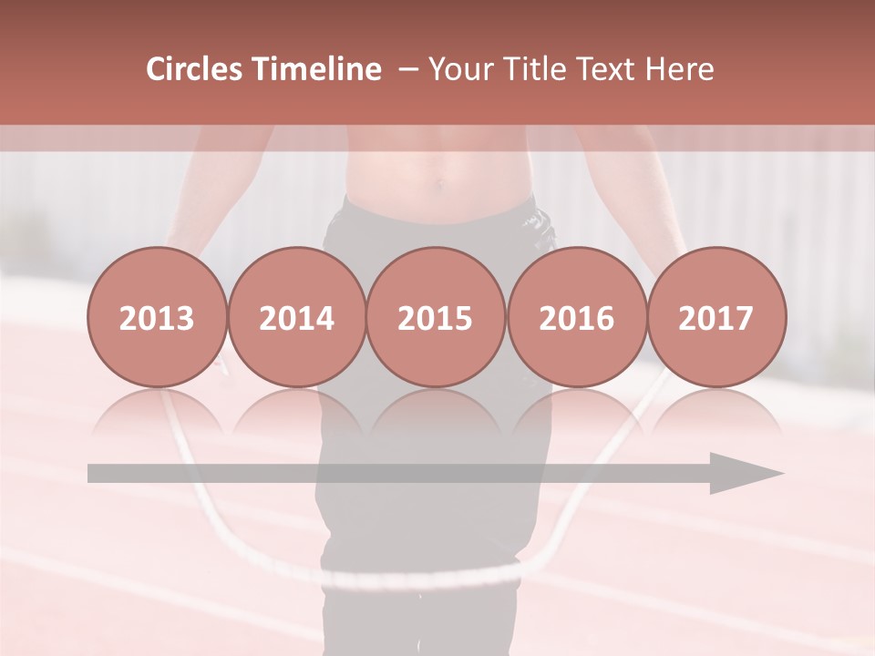 Action Muscular Build Caucasian PowerPoint Template