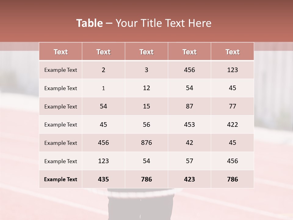 Action Muscular Build Caucasian PowerPoint Template