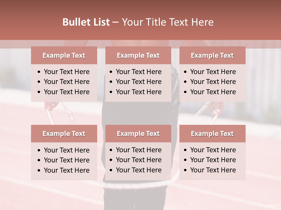 Action Muscular Build Caucasian PowerPoint Template