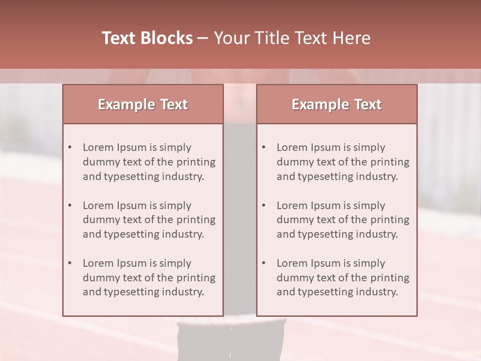 Action Muscular Build Caucasian PowerPoint Template