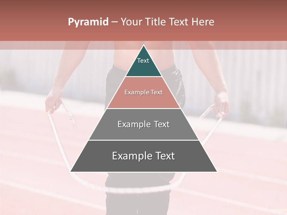 Action Muscular Build Caucasian PowerPoint Template