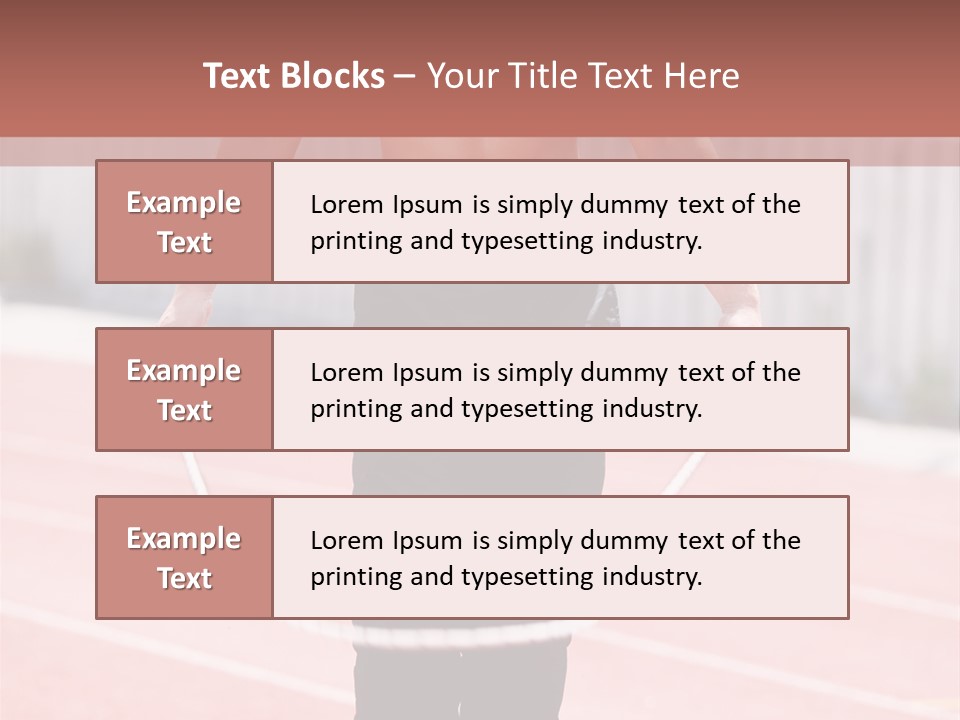 Action Muscular Build Caucasian PowerPoint Template