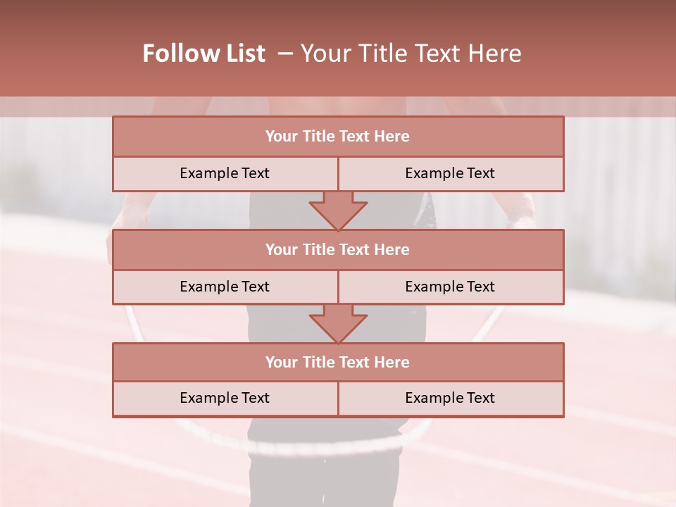 Action Muscular Build Caucasian PowerPoint Template