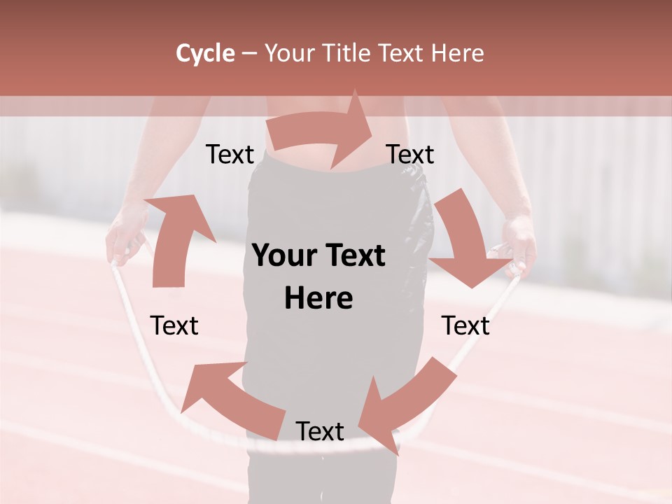 Action Muscular Build Caucasian PowerPoint Template