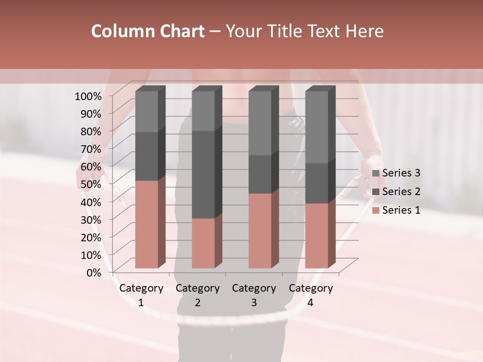Action Muscular Build Caucasian PowerPoint Template