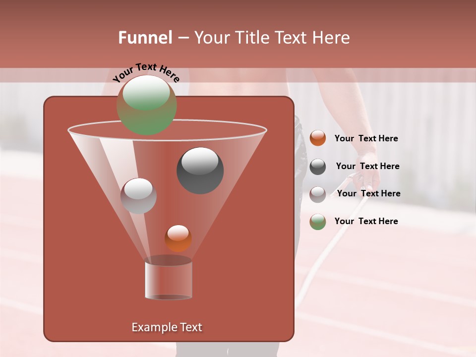 Action Muscular Build Caucasian PowerPoint Template