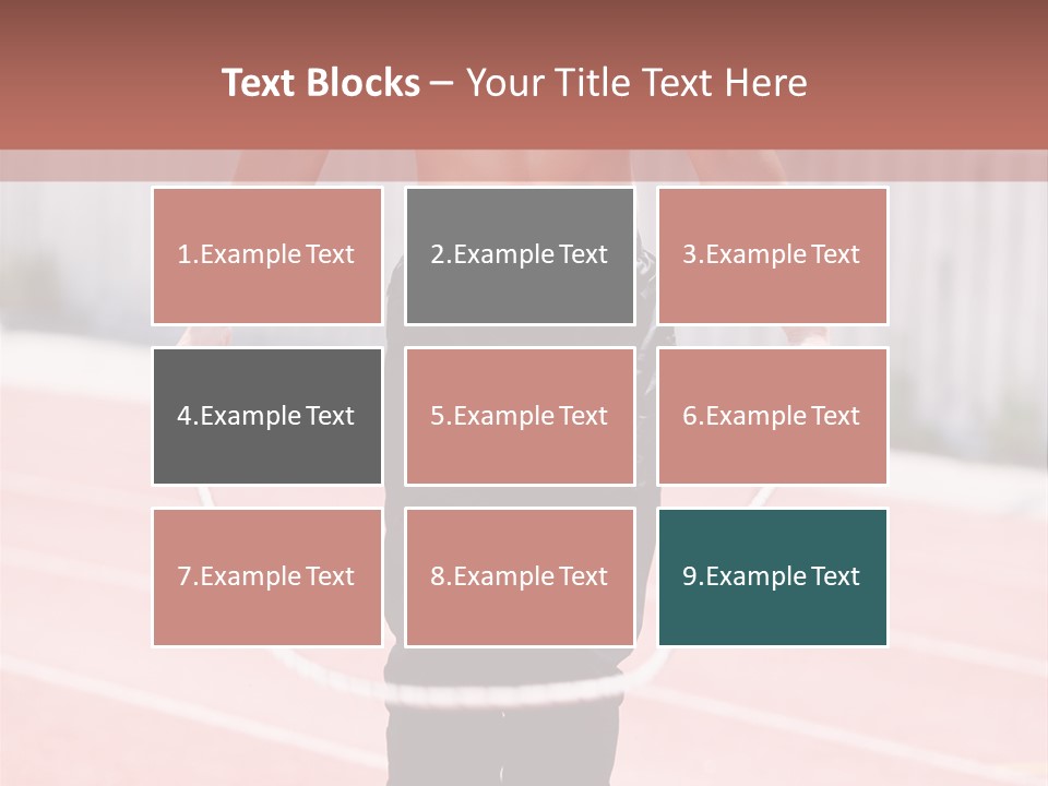 Action Muscular Build Caucasian PowerPoint Template