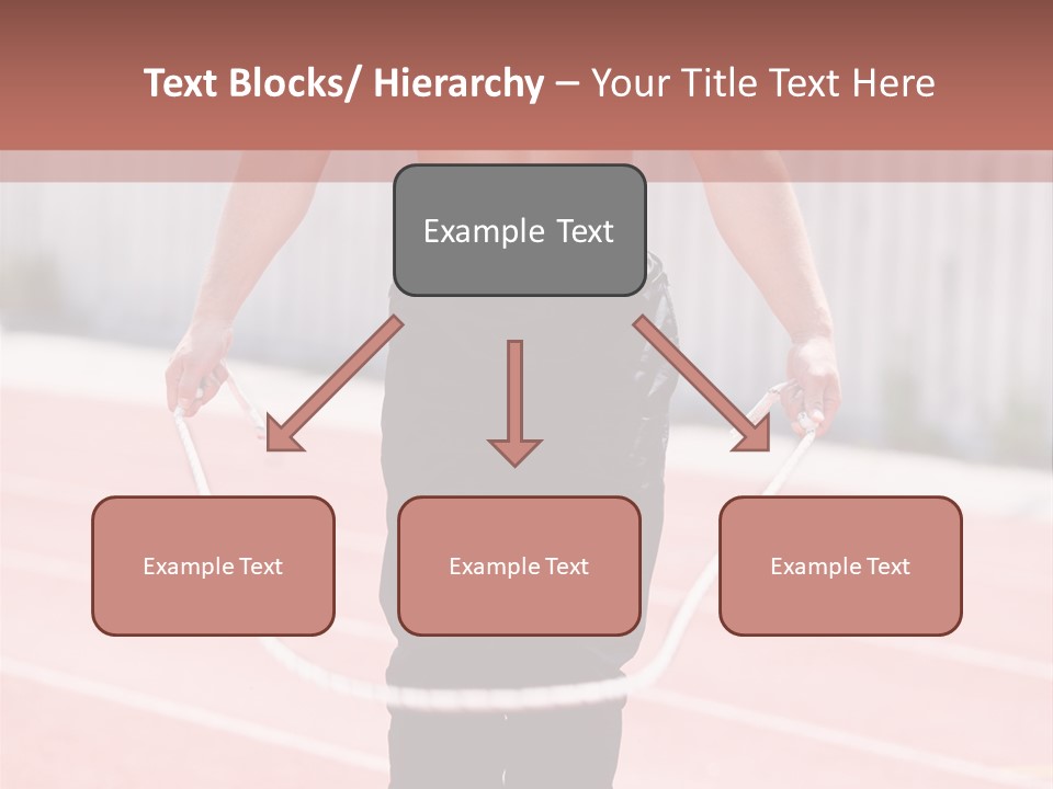 Action Muscular Build Caucasian PowerPoint Template