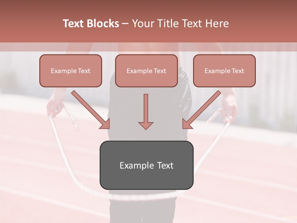 Action Muscular Build Caucasian PowerPoint Template